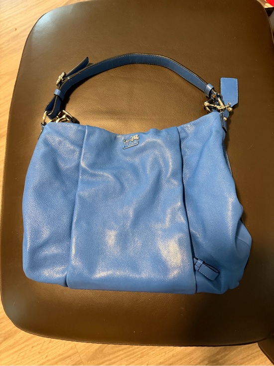 Coach Handbags - vintage Coach Blue Pebbled Leather Shoulder Bag
Selling for mother in law